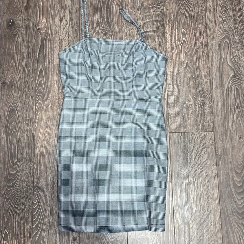 Plaid bodycon dress